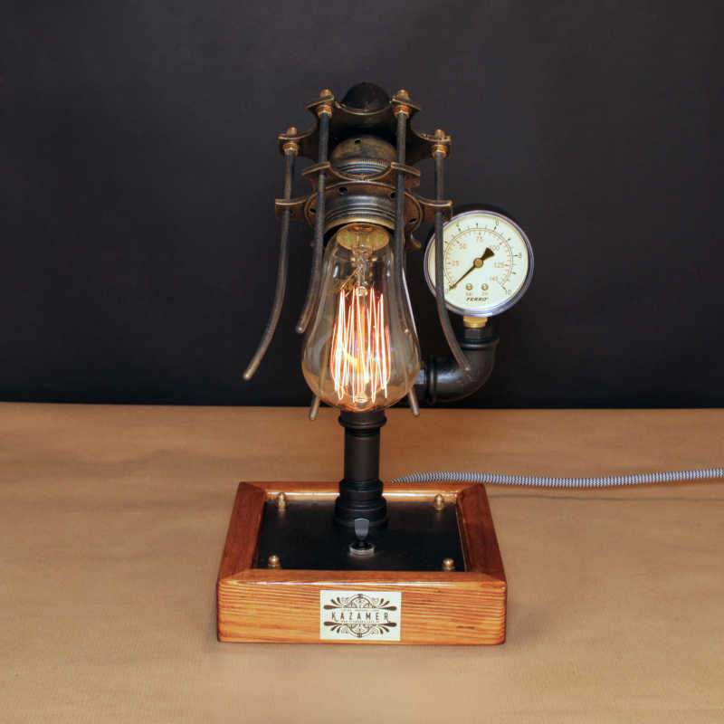 Asztali indusztriális lámpa, edison 230V, 60W, E27